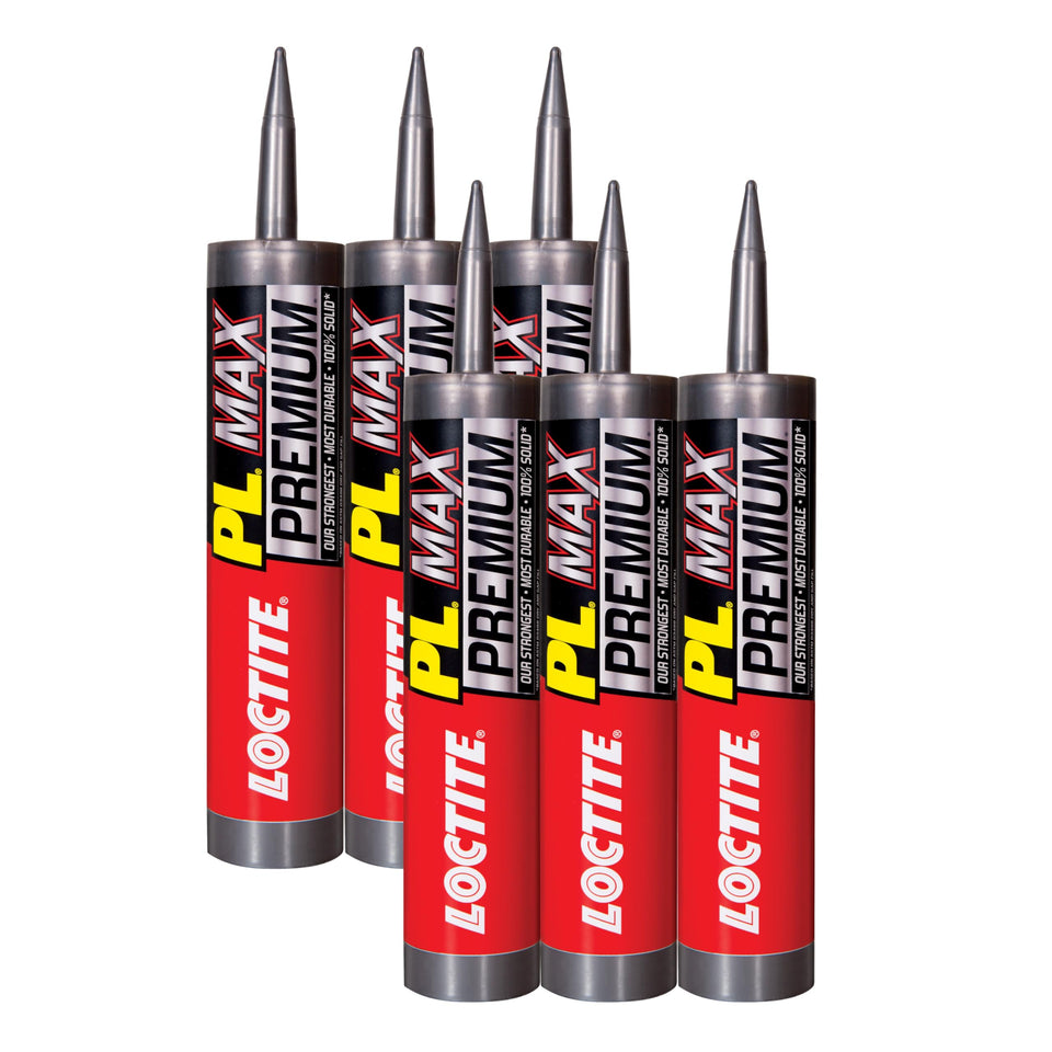 Loctite PL Premium Max adhesive bottle showing a strong, durable binding for tough projects