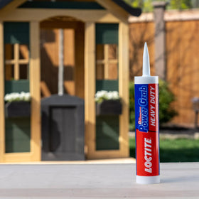 Loctite Power Grab Express outdoors providing a weather-resistant bond