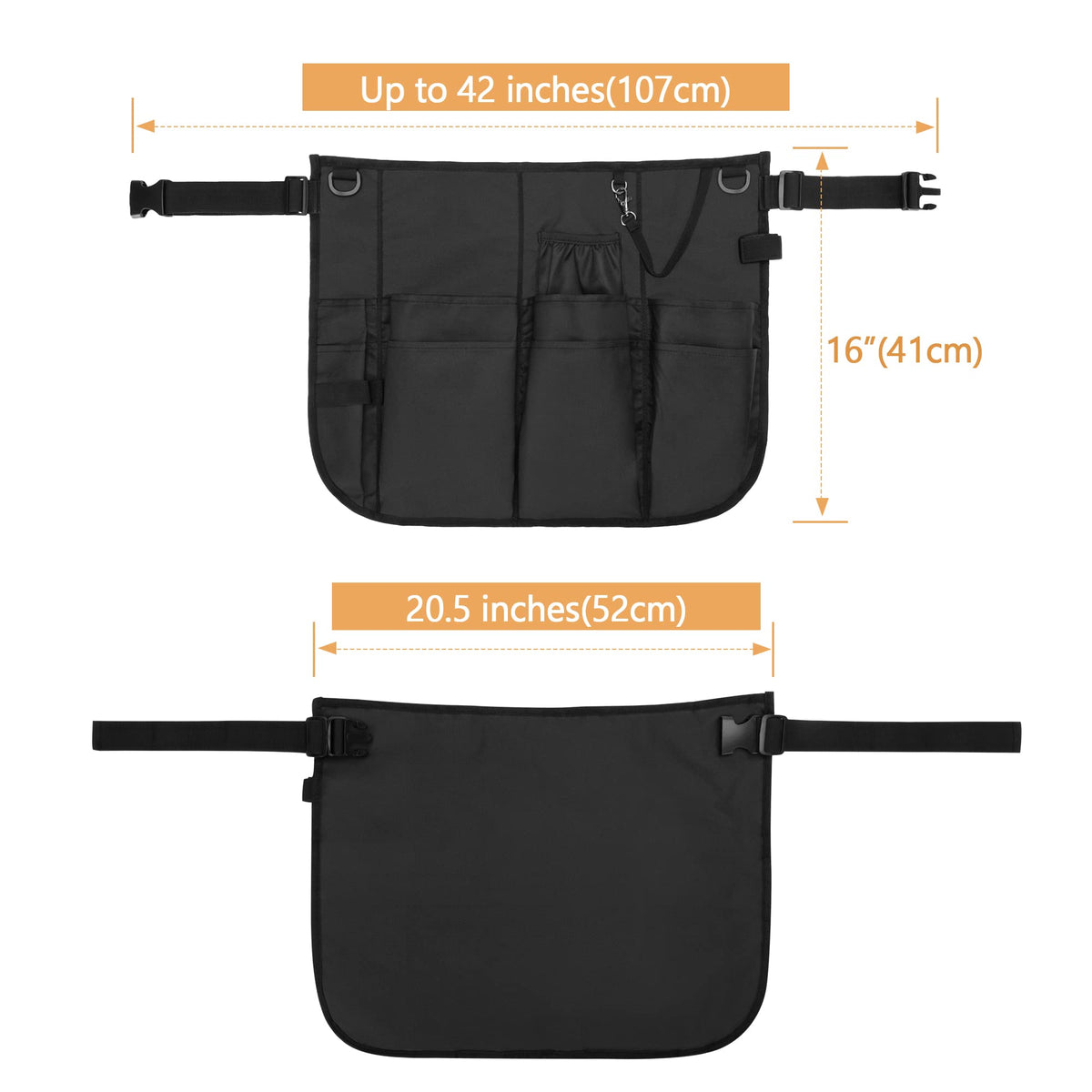LoDrid apron design includes detachable rope and magic tape loop options.