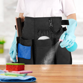 LoDrid professional apron features nine pockets for rags, gloves, and bags.