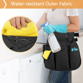 LoDrid adjustable waist cleaning apron fits up to 107 cm for comfortable wear.