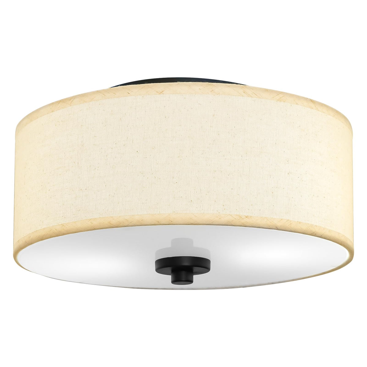 Lodstob two-light flush mount adds stylish lighting without overwhelming ceilings