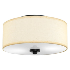 Lodstob two-light flush mount adds stylish lighting without overwhelming ceilings