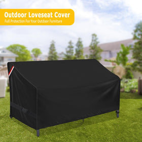 Loenel Outdoor Loveseat Cover easy cleaning with brush and cold-water rinse