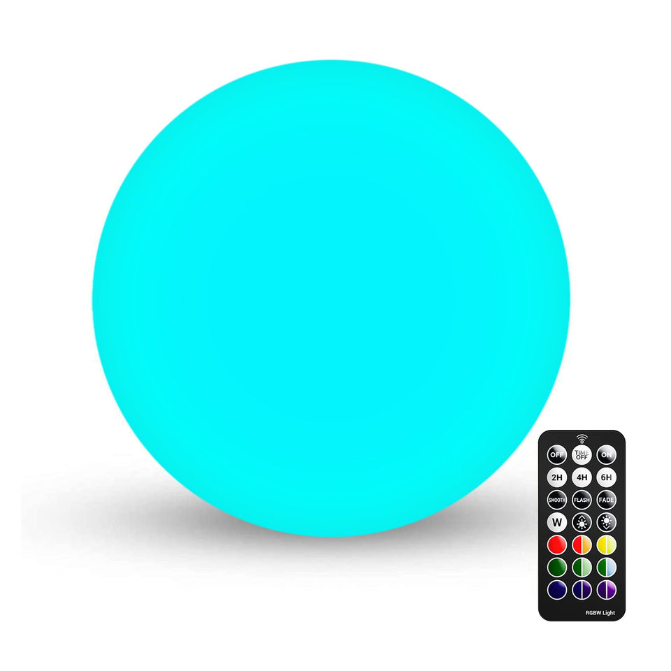LOFTEK 6-Inch LED Light Ball glows softly as nursery night light with RGB color options.