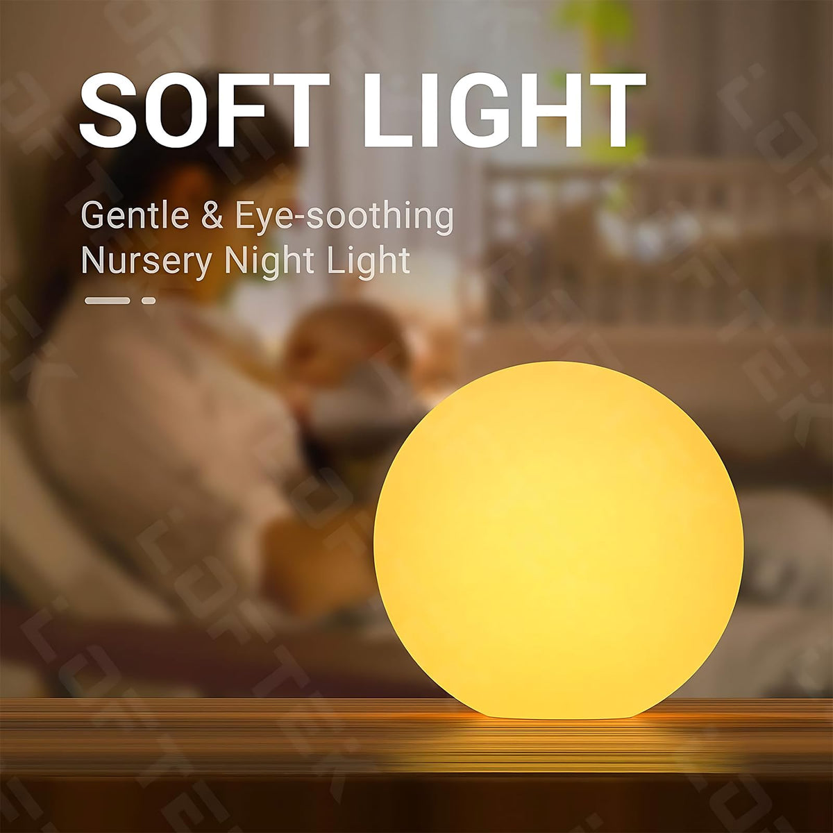 LOFTEK nursery night light for kids' rooms with gentle glow