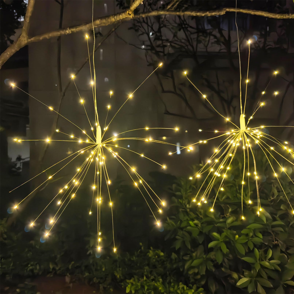 LOFTOLMEA copper wire lights shaped into fireworks or bouquets