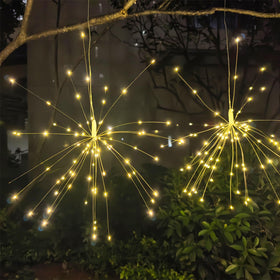 LOFTOLMEA copper wire lights shaped into fireworks or bouquets