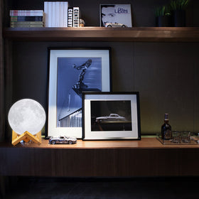 LOGROTATE Moon Lamp perfect for bedroom and outdoor decor.