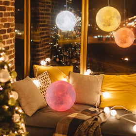 LOGROTATE Moon Lamp color-changing modes enhance cozy dinners and ambiance.