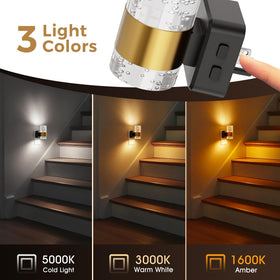 L LOHAS LED cool white night light provides fresh bathroom lighting