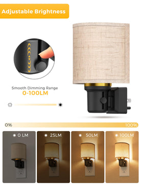 L LOHAS LED night light features dusk-to-dawn sensor for automatic use.
