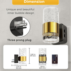L LOHAS LED warm white night light brightens spaces with soft illumination