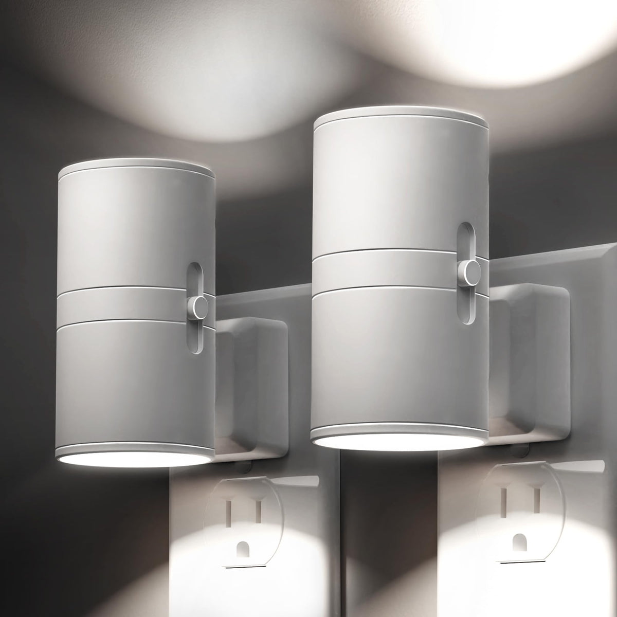 L LOHAS LED Bright Night Light plugged in for a soft 5000K glow.