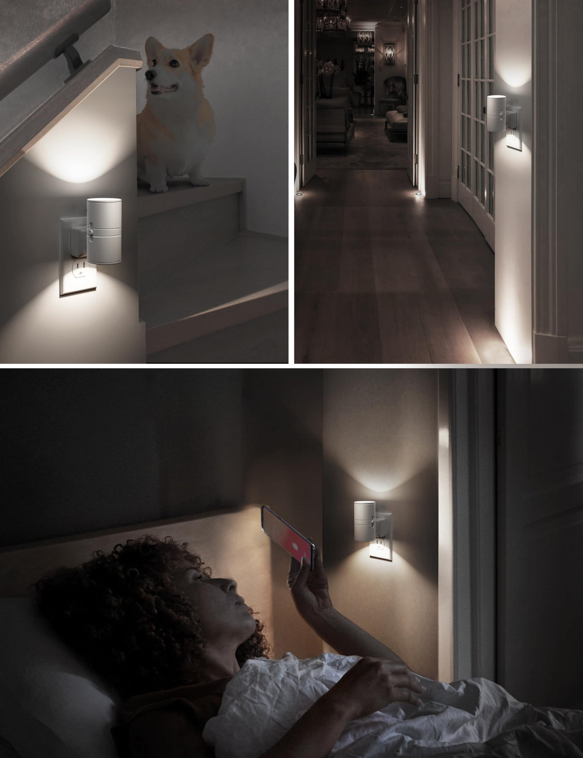 L LOHAS LED dimmable night light offers adjustable brightness.