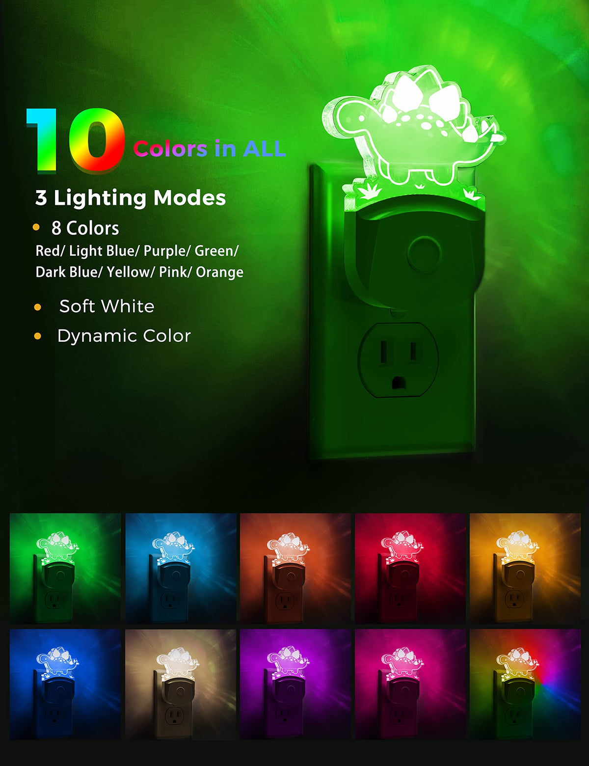 LOHAS LED energy-saving night light reduces power use while staying bright enough