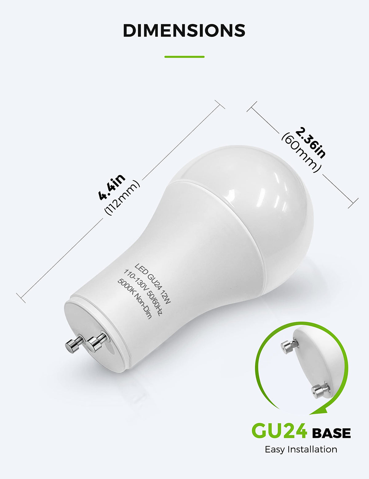 Non-dimmable bulb for simple on/off applications