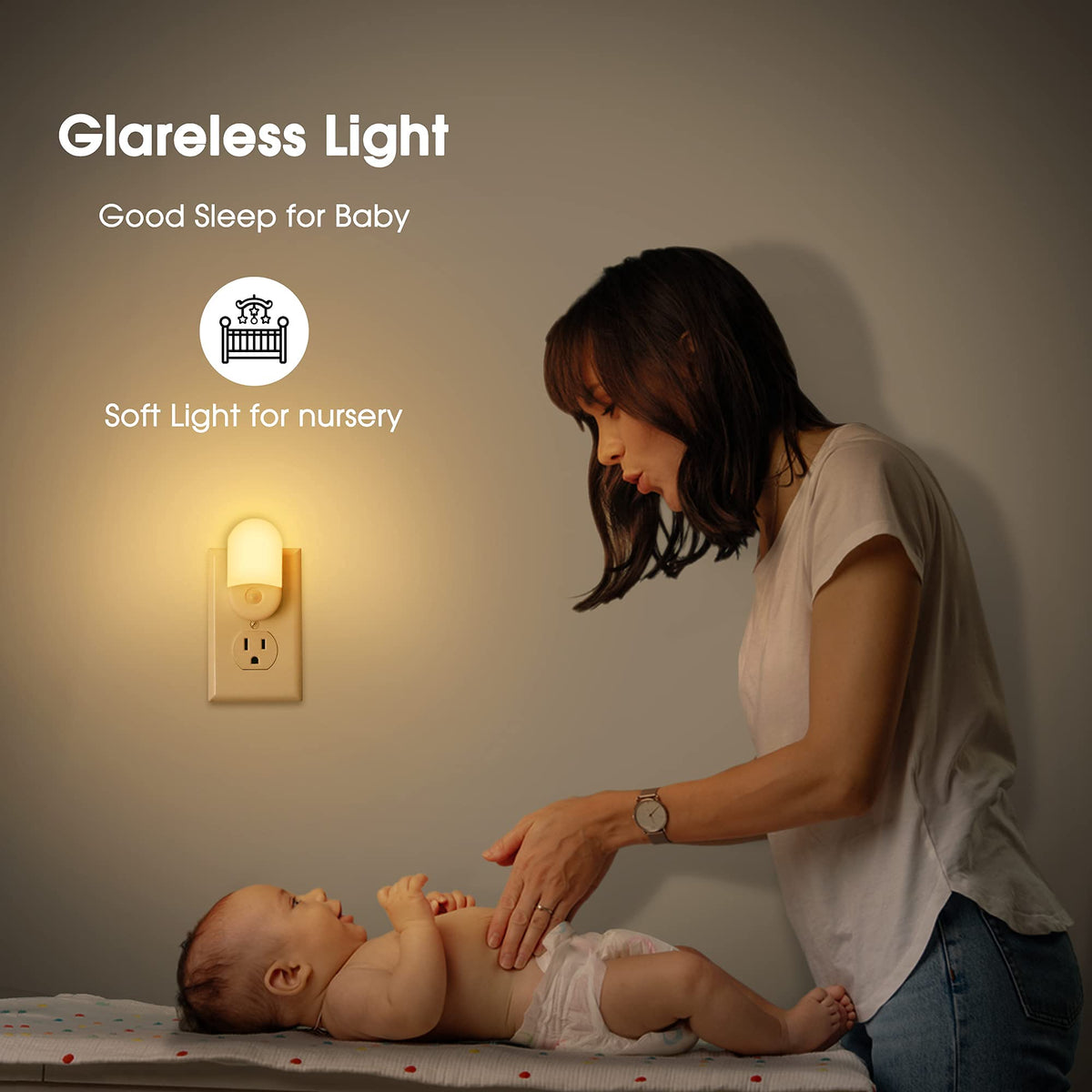 L LOHAS LED night light with adjustable brightness 30-60 lumens