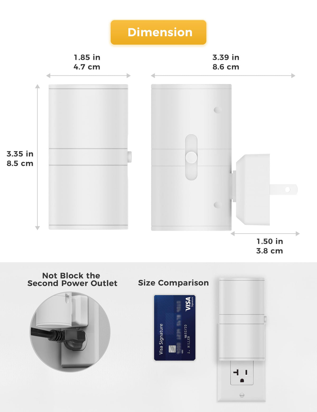 L LOHAS LED night light in bathroom delivers gentle illumination.