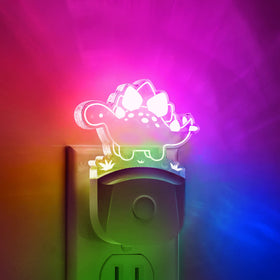 LOHAS LED stegosaurus night light front view for gentle bedtime illumination