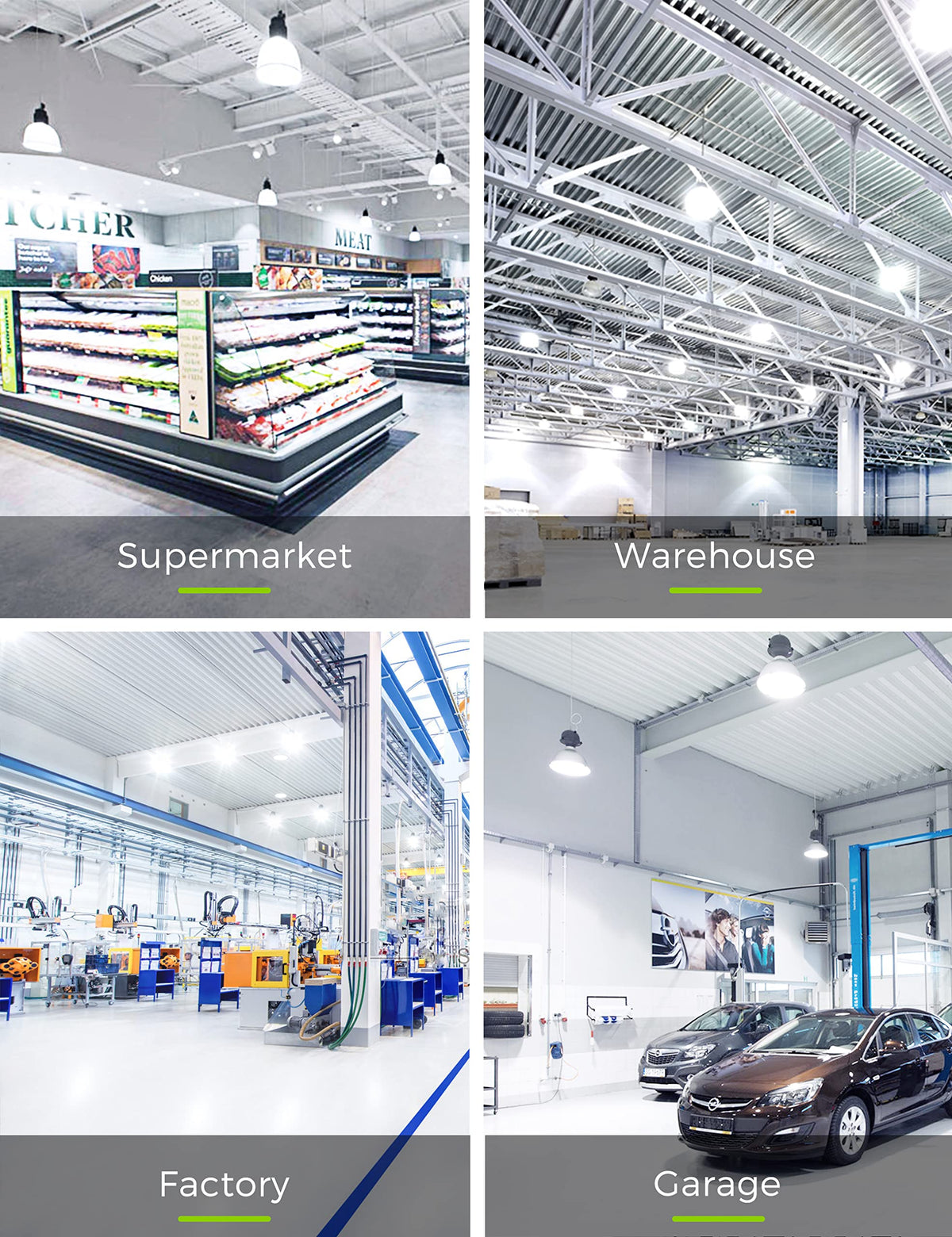 L LOHAS LED versatile lighting for restaurant, warehouse, and workshop