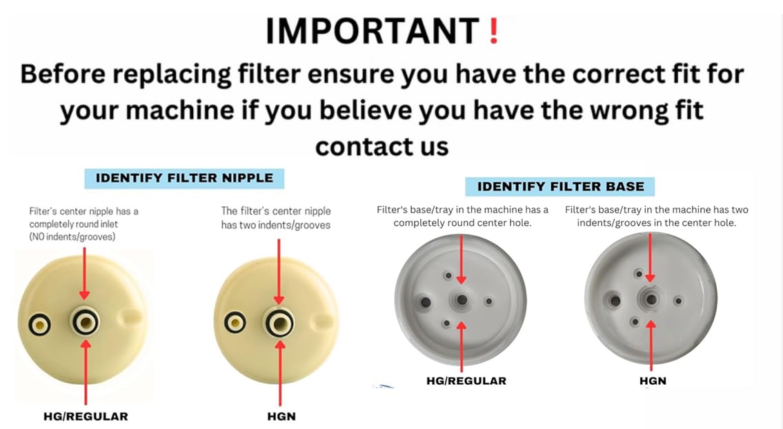Loiesitarge filter media with clear markings aiding correct installation.