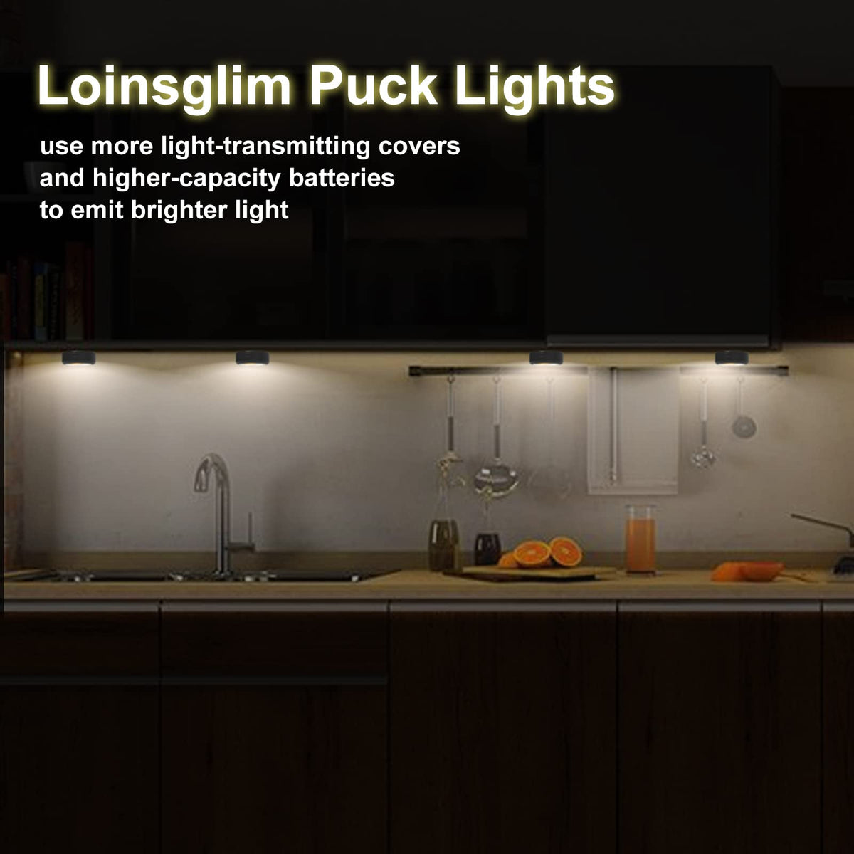 LOINSGLIM remote control enables on/off, brightness, and timer adjustments