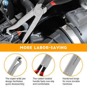 Loisdaro 60-degree disconnect pliers ideal for tight automotive connectors.