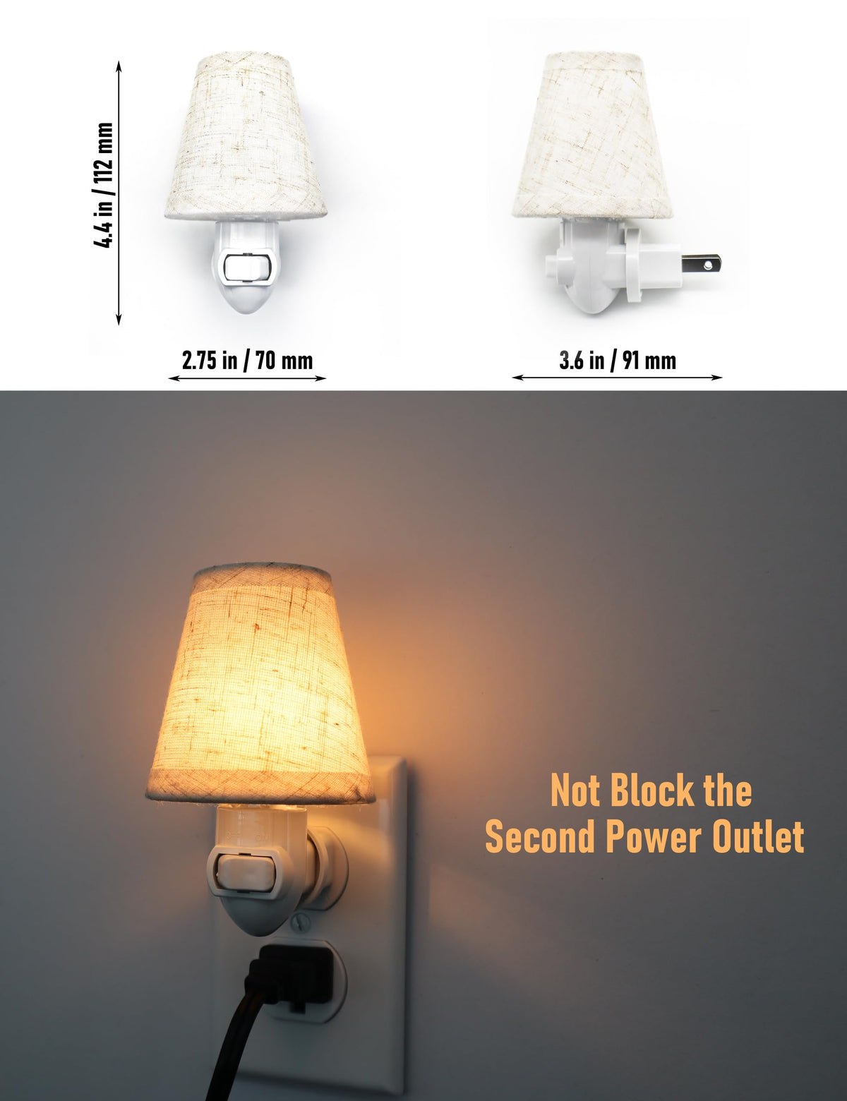 LOIWON compact plug design keeps adjacent sockets free for other devices