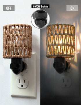 LOIWON replaceable E12 bulb night light for easy brightness change