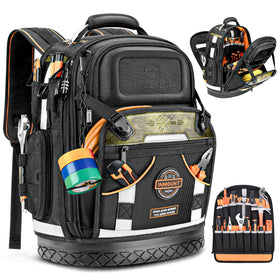 LOKASS Tool Backpack front-panel access for fast tool retrieval on the job.