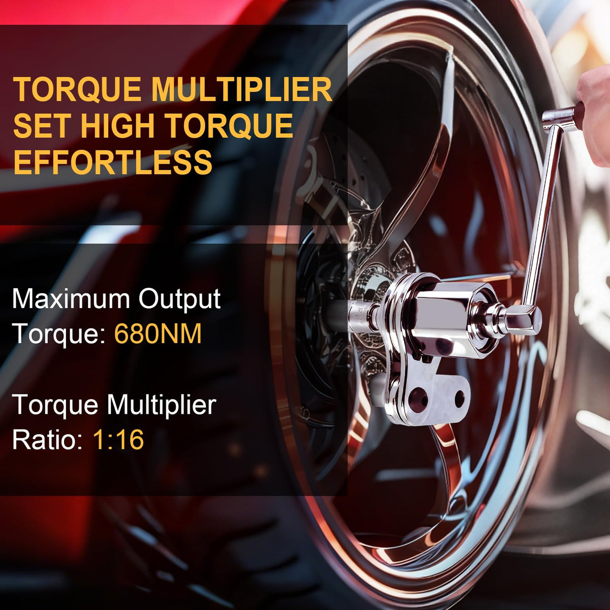 Loksun half-drive wrench with sockets ready for automotive work