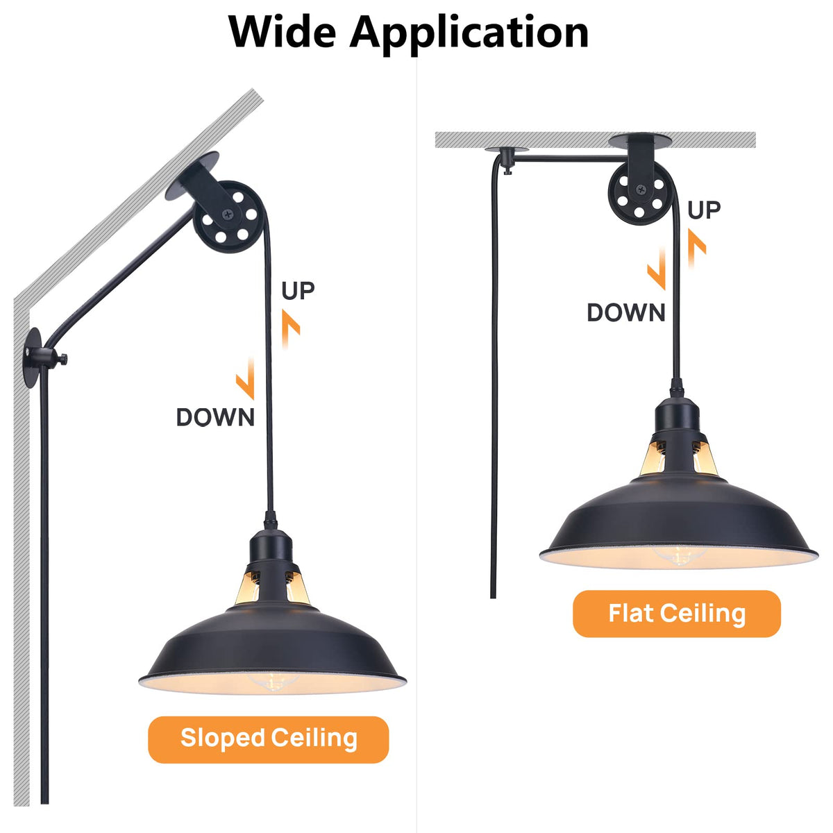 Lomoky 14.76ft cord provides flexible placement across large spaces.