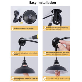 Lomoky two-pack set for coordinated barn-style lighting.