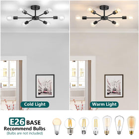 Lomoky easy-installation with pre-wired arms simplifies ceiling mounting.