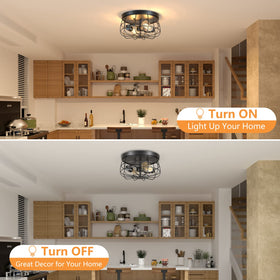 Lomoky industrial ceiling light provides rugged ambience for kitchens