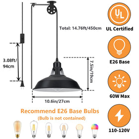 Lomoky pulley system enables adjustable height for versatile room lighting.
