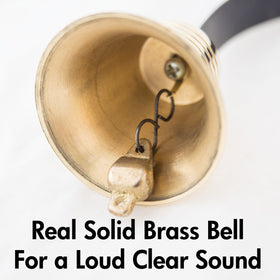 Lone Star Art brass door entry chime provides reliable door alerts for busy spaces.
