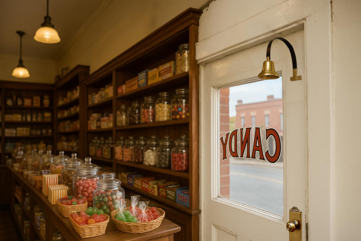 Lone Star Art classic shopbell design adds vintage charm to any storefront.