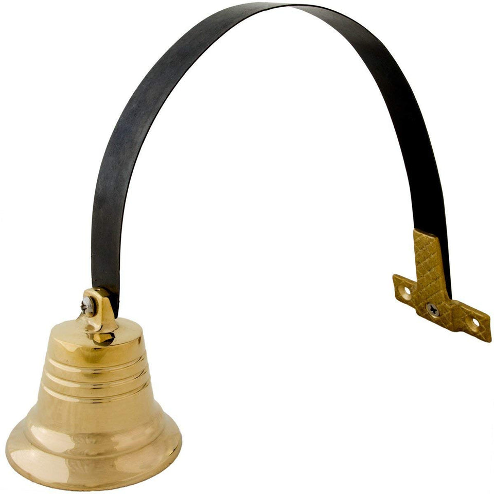 Lone Star Art shopkeeper bell door chime delivers a clear arrival alert for customers.