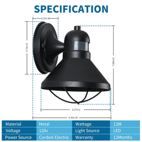 LONEDRUID easy-install hardware included for quick mounting