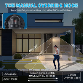 LONEDRUID LED porch light 1100 lumen bright entry guidance