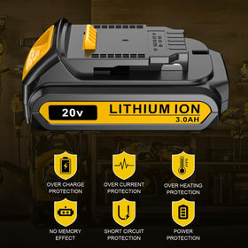 LONG FIT LED indicator battery pack close up shows status light