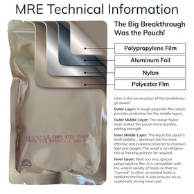 Long Life Food Depot MRE Chicken Noodles entree for quick protein on the go