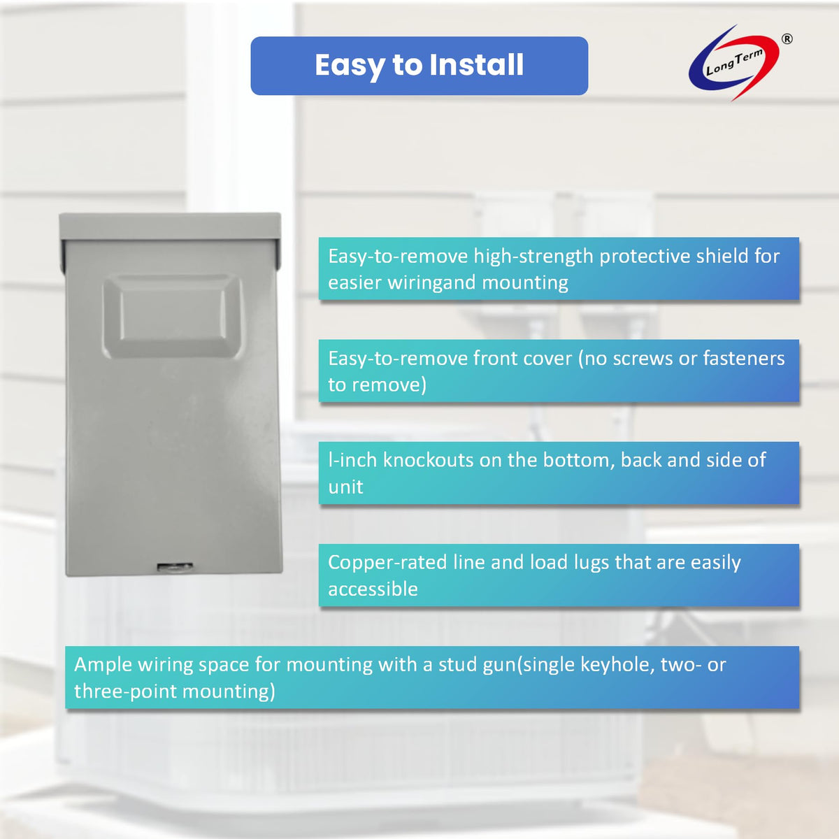 Long Term UL-listed disconnect box for safety and compliance