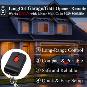 LongCtrl 10-dip switch remote ready for simple DIY programming.