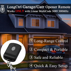 LongCtrl 10-dip switch remote offers customizable codes for secure operation