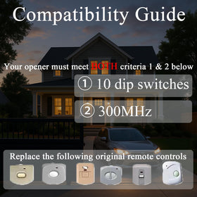 LongCtrl compact gate remote on a keychain for portable access.