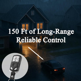 Durable LongCtrl housing protects the remote during on-the-go use.