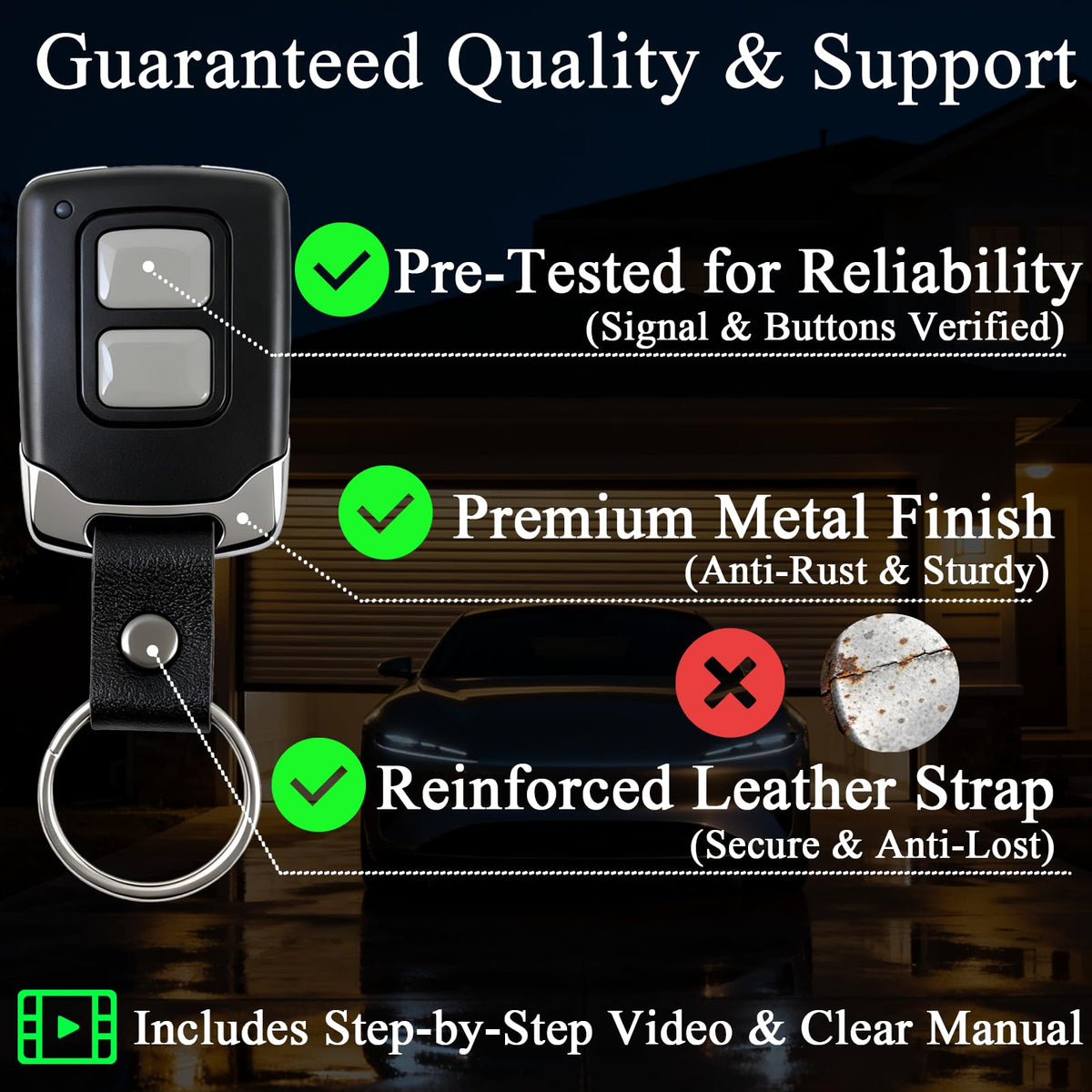 LongCtrl remote highlights long battery life for extended use